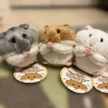 새상품 모고모고 햄스터 봉제 인형 산에이 3종 세트