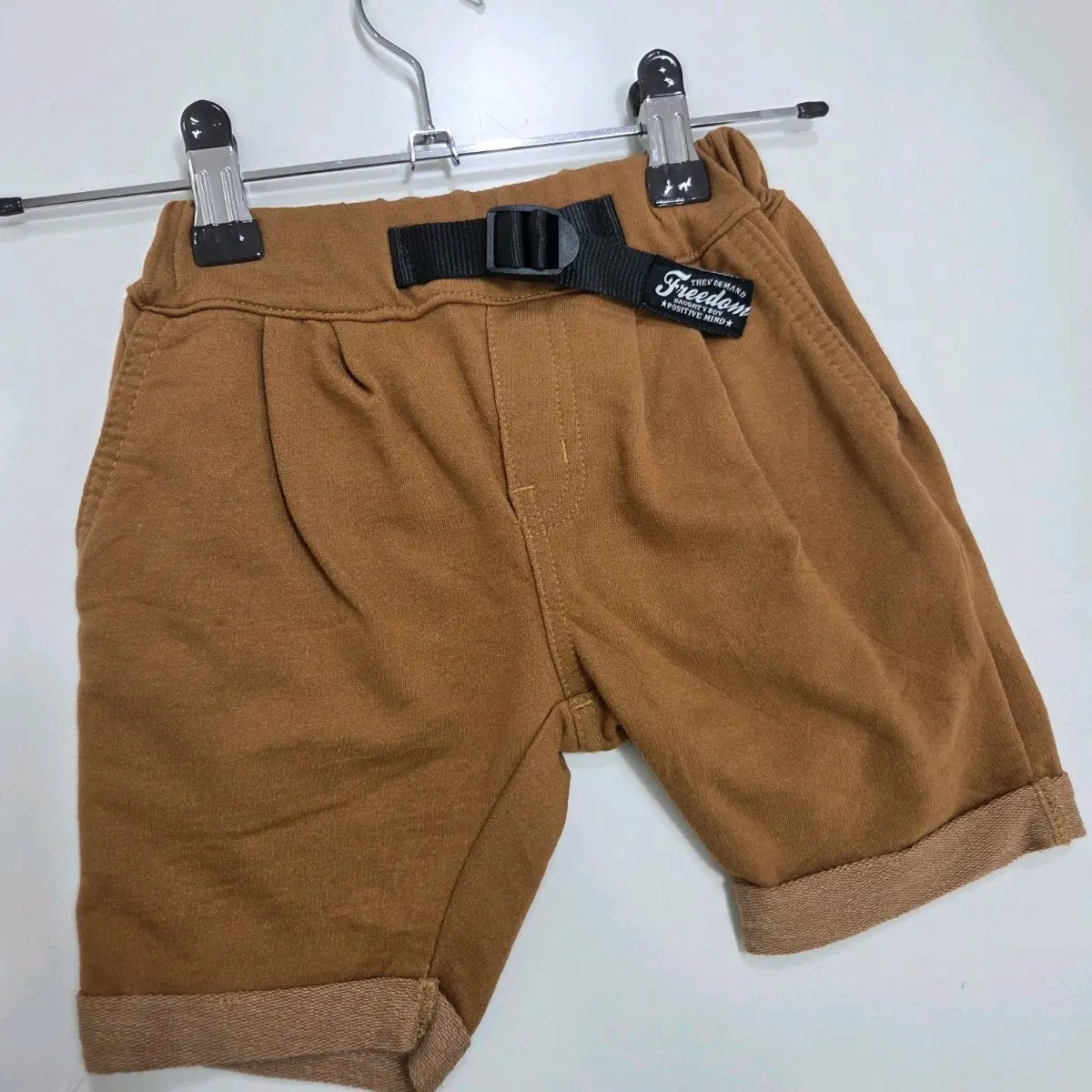 일본 80 아동 브라운 면 반바지