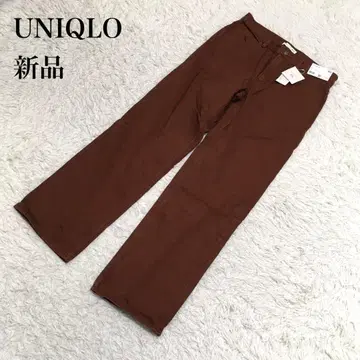 UNIQLO 유니클로 팬츠 스트레이트 브라운 32 U389