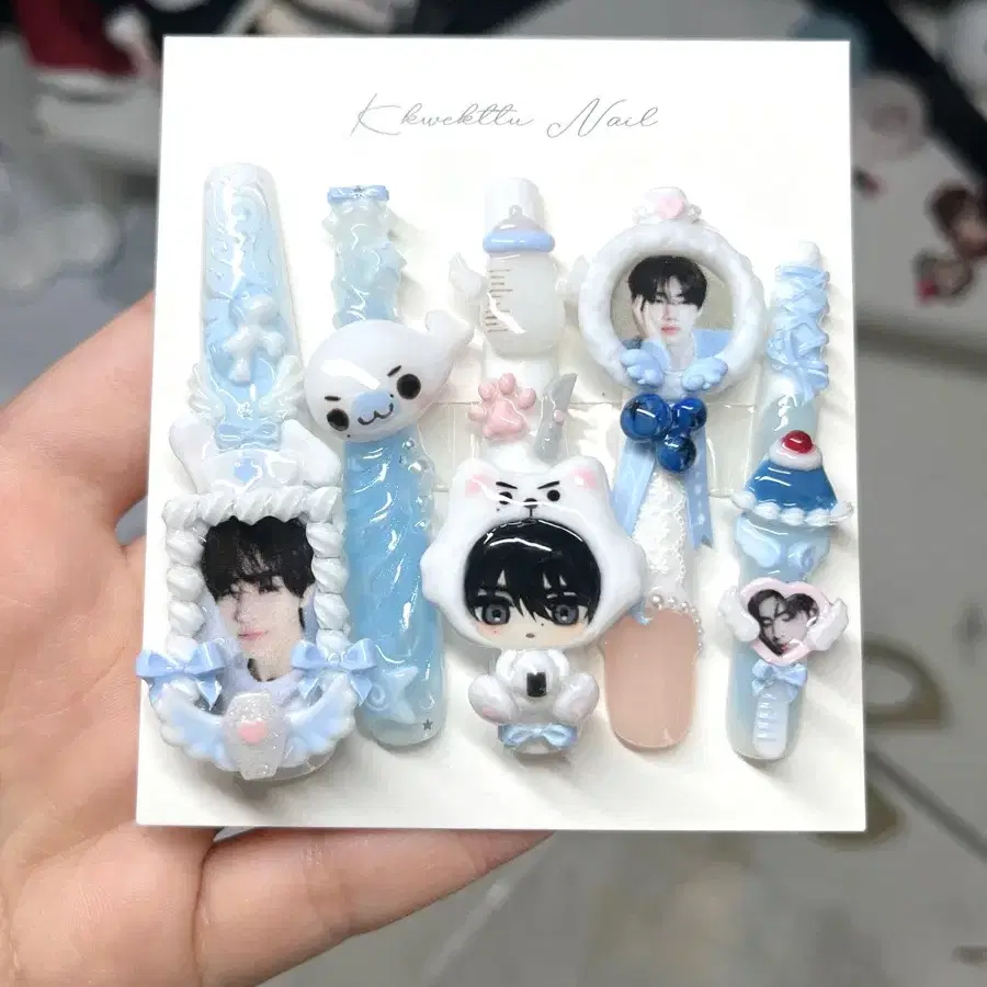 아이돌 주문제작 오마카세 애니 네일팁