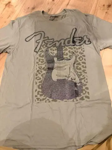 Fender 펜더 스트라토캐스터 T셔츠 라메 프린트 기타 L