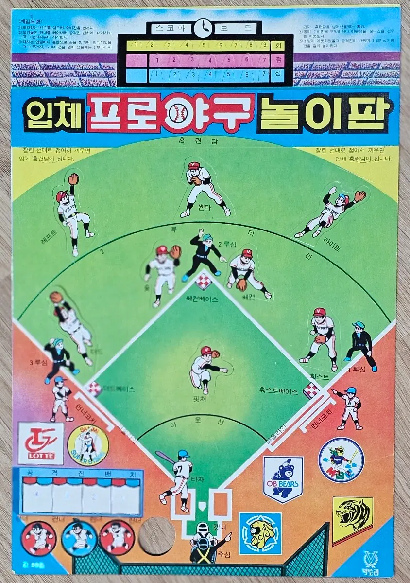 1982년 입체 프로야구 놀이판