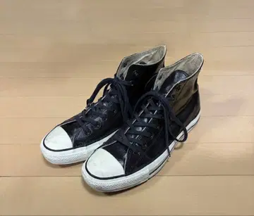 Converse All Star 가죽 하이컷 블랙 빔즈 별주