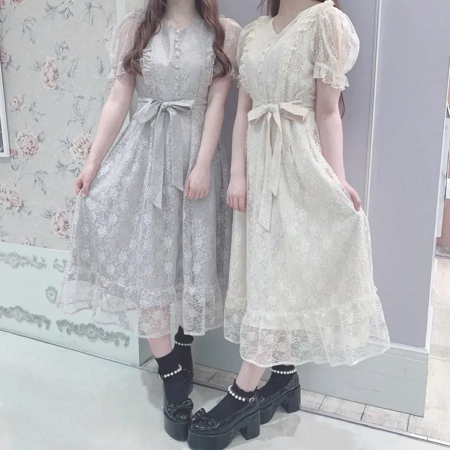 에블린 원피스 Evelyn 일브 핑크?색