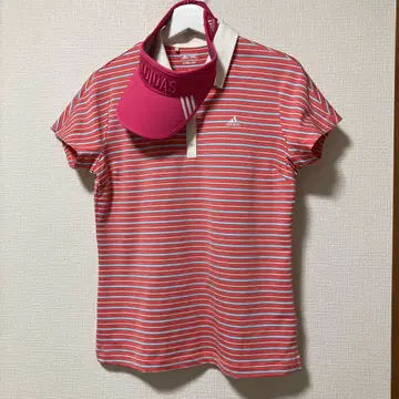 가격 인하 새상품급 아디다스 골프 피케 셔츠 선바이저