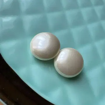 진주 귀걸이 클립 백화점 고급 진주 관혼상제 앤티크풍