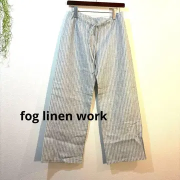 fog linen work 린넨 스트라이프 팬츠