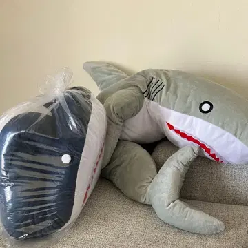 축 늘어진 가브샤크 BIG 상어 봉제 인형 2개 세트