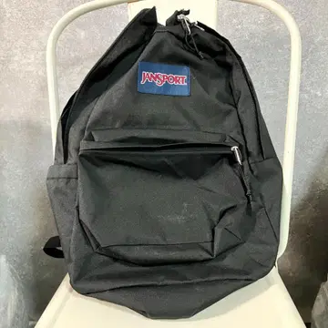 JAN SPORT 백팩 블랙 로고 와펜 스포티