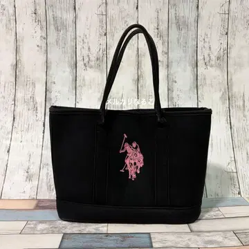 U.S. POLO ASSN. 폴로 토트백 블랙
