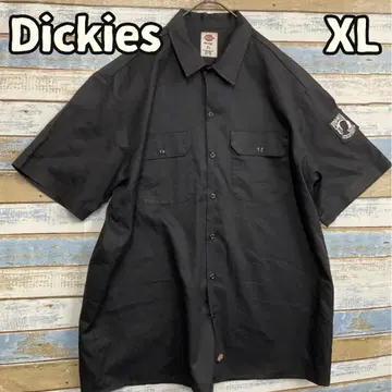 디키즈 DICKIES 워크 셔츠 블랙 XL 스트릿 [ 가235 ]
