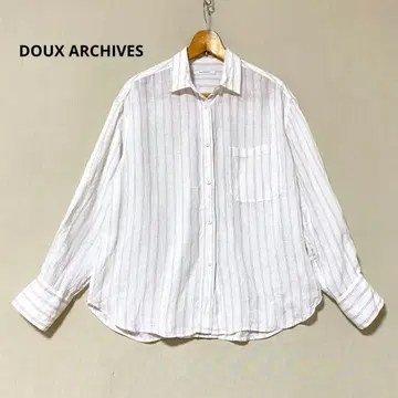 DOUX ARCHIVES Flax 린넨 셔츠 마 100% 프리