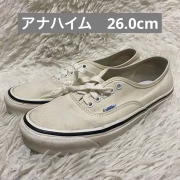 단종 VANS 스타일 44 애너하임 화이트 26cm 오센틱