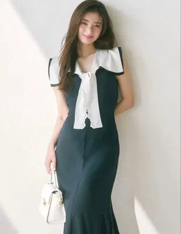 컨디션 최상 세일러 스카프 원피스