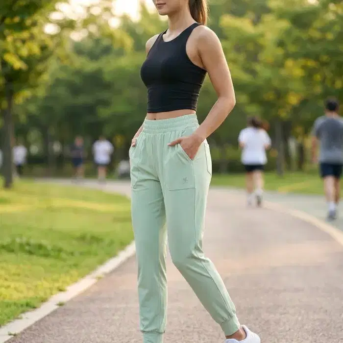 젝시믹스 미디움페더 인밴드 조거팬츠 린트그린 M