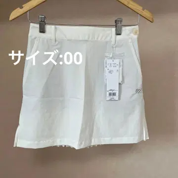 화이트 플리츠 스커트 여성용 골프