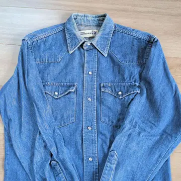 구제 의류 ROEBUCKS 데님 셔츠 S 사이즈 Sears 80s