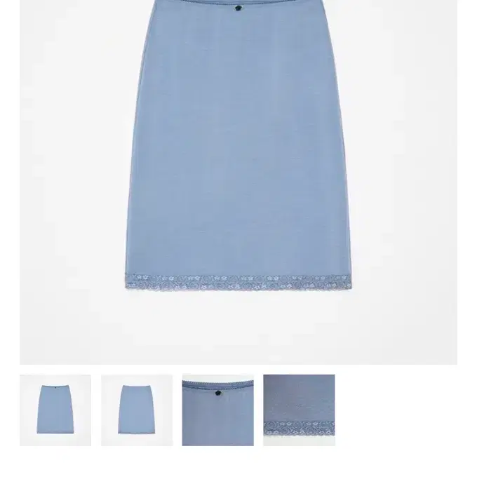 셀리앤리옹 rose lace skirt (blue) 스커트