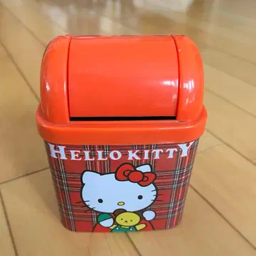 Hello Kitty 탁상 미니 쓰레기통 레트로