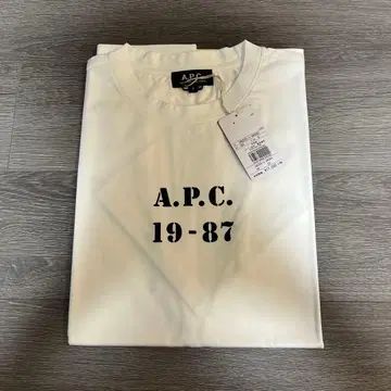 A.P.C. 19-87 로고 티셔츠 화이트 S