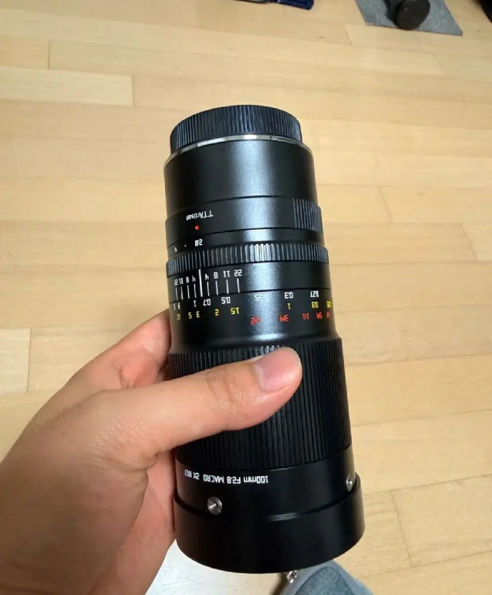 티티아티산 100mm f2.8 L마운트 매크로 렌즈 수동 새상품 팔아요