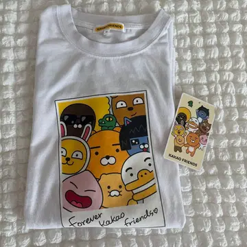 KAKAO FRIENDS 티셔츠 화이트 M 사이즈