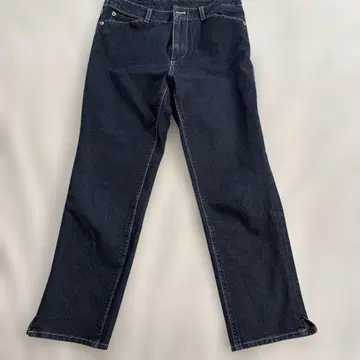 백 자수 스트레이트 데님 팬츠 7부? 8부?