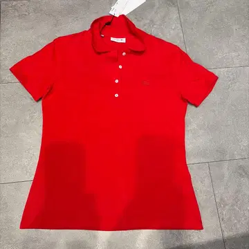 LACOSTE 라코스테 피케 셔츠 레드 38