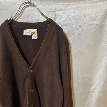 70s USA제 Jantzen 니트 가디건 브라운 사이즈 M