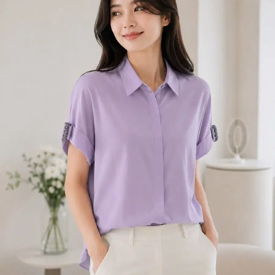 새제품 안드레마우리스 민트 or 퍼플 셔츠