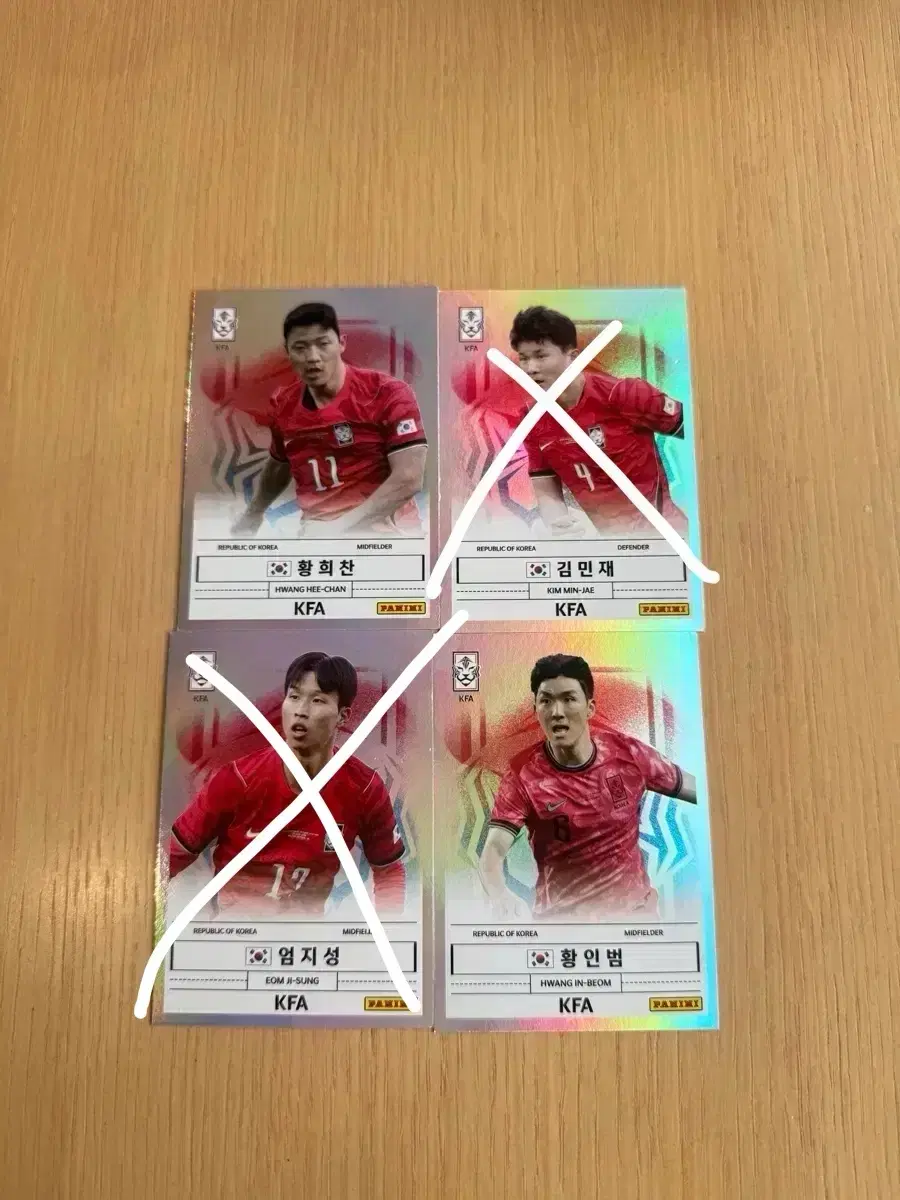 2026 K리그 파니니 축구 카드 국가대표 김민재 황인범 황희찬 엄지성