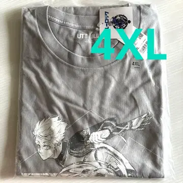 유니클로 블루 록 T셔츠 1장 새상품 4XL