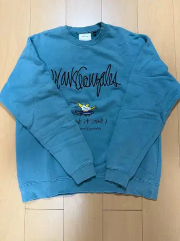 Mark Gonzales 맨투맨 블루 L 사이즈