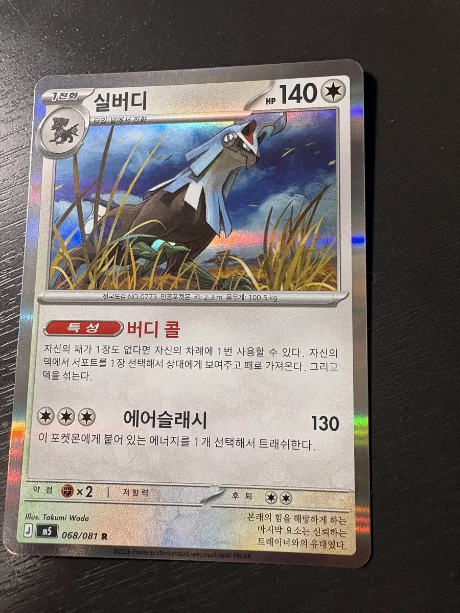 포켓몬카드 실버디 R등급