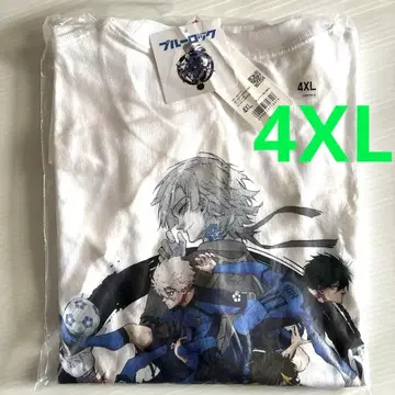 유니클로 블루 록 T셔츠 1장 새상품 4XL