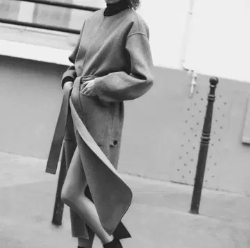 ZARA 더블 페이스 울 블렌드 코트 새상품 마미코 씨 착용