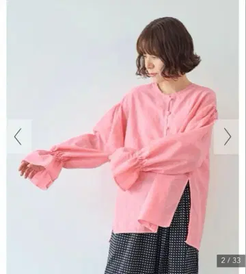 yuni 코튼 큐프라 린넨 gather sleeves 2way 셔츠