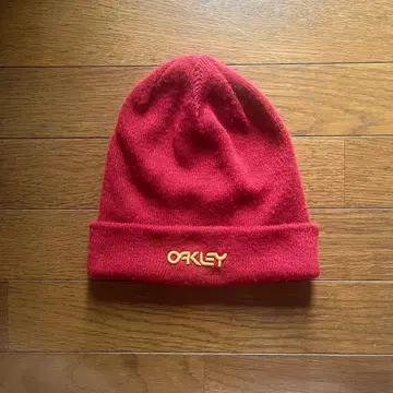 [ archive ] 00s OAKLEY 니트 모자 자수 로고