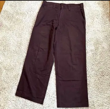 와이드 스트레이트 Dickies 디키즈 워크 팬츠 브라운 W34 상당