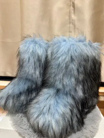 퍼 부츠 swag 블루 x 블랙 23~25cm