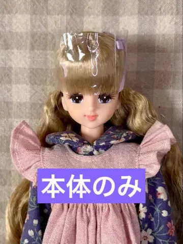 마린 보라색 눈 금발 즐거움 인형 리카짱 캐슬 본체만