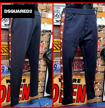 정가 7.9만 Dsquared2 로고 사이드 라인 저지 트랙 팬츠 M