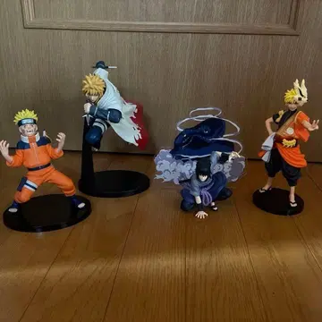 NARUTO 피규어 4개 세트 개봉 완료 상자 없음
