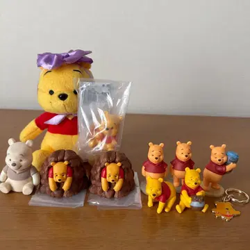 곰돌이 푸 피규어 봉제 인형 가챠 묶음 판매 디즈니