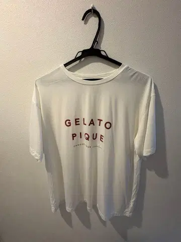 GELATO PIQUE 로고 프린트 T셔츠 화이트