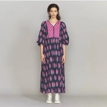 ne Quittez pas 에스닉 프린트 원피스 누키테파