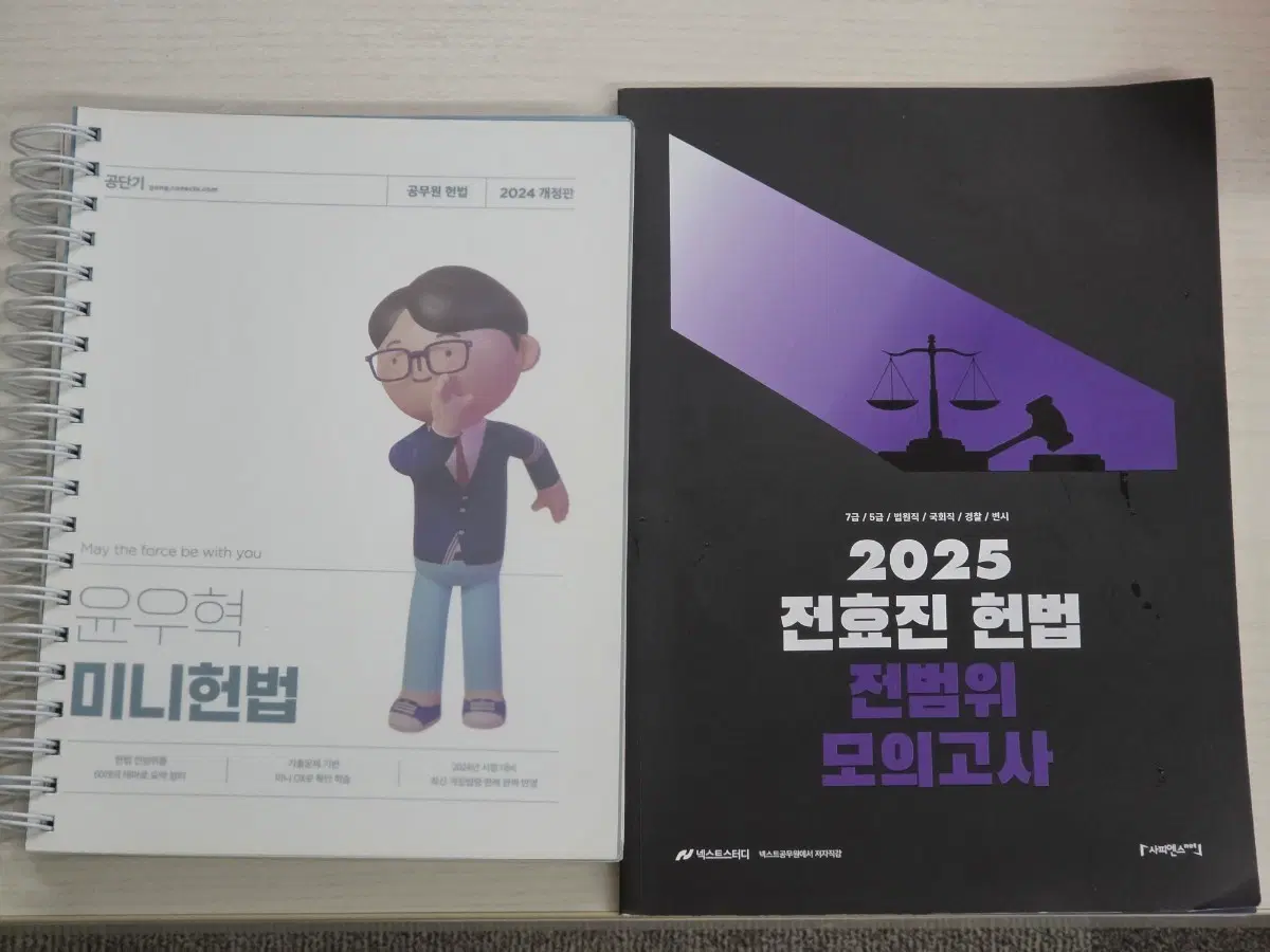윤우혁 미니헌법 2024 / 전효진 헌법 2025 모의고사 세트