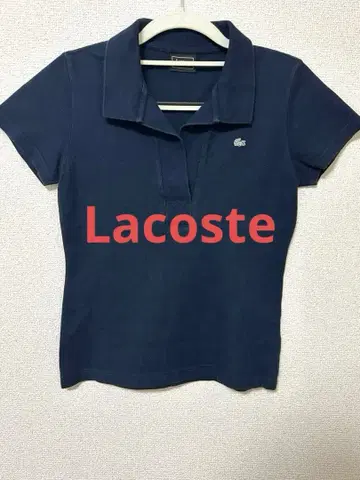 LACOSTE 라코스테 반팔 피케 셔츠 네이비 40 사이즈