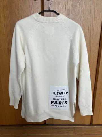 JIL SANDER LOGO PATCH CREW KNIT 44