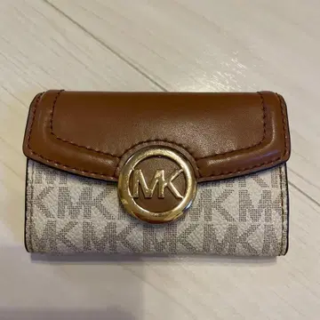 MICHAEL KORS 3단 폴더형 지갑 브라운/베이지 브라운 키케이스